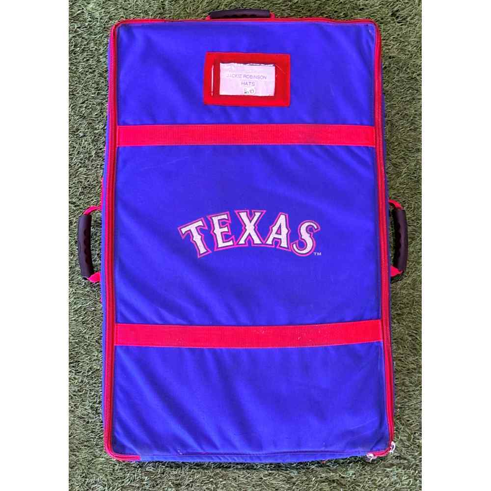 Texas Rangers Team-Issued Blue J-Dub Cap Carrier Bag (MLB