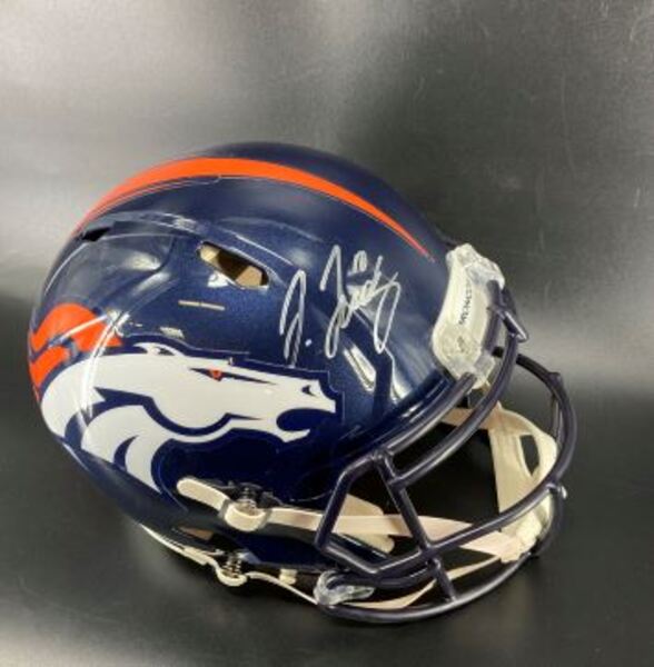 Broncos - Jerry Jeudy Signed Authentic Helmet