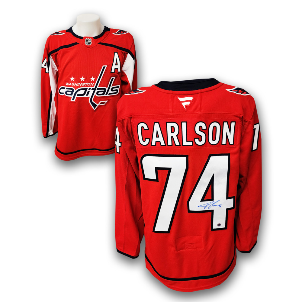 John Carlson Autographed Washington Capitals Fanatics Premium Home Jersey