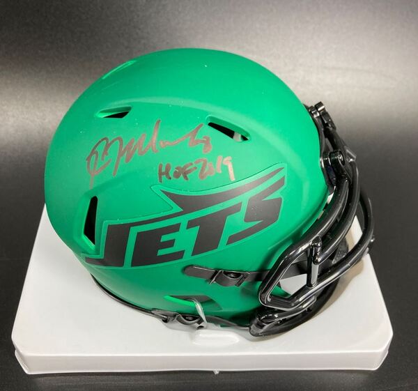 HOF - Jets Kevin Mawae Signed Mini Helmet