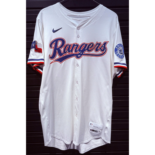 Wyatt Langford #36 Texas Rangers Game-Used 2025 Home Jersey (MLB