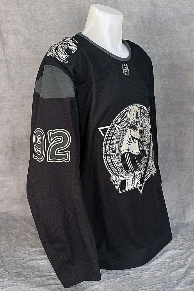 Vasily Podkolzin #92 - Autographed 2025-26 Edmonton Oilers Dia de los Muertos (Day of the Dead) Ltd Edition Fanatics Practice Jersey (Autographed Only / Not Worn)