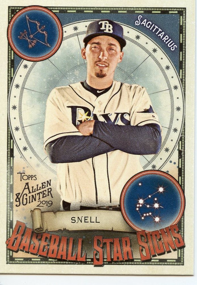 2019 Topps Allen and Ginter Baseball Star Signs #BSS27 Blake Snell