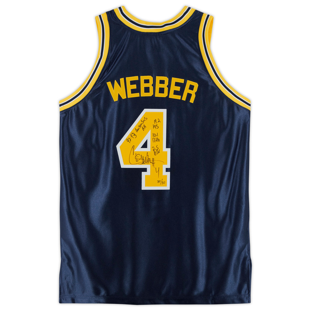 Chris Webber Michigan #4 Jersey – Men’s Adult Size, Multicolor Tracksuit Style