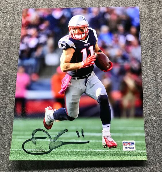 Patriots - Julian Edelman Signed 8x10 Photo (Smudged From Player Handling)