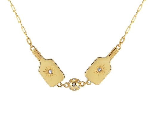 Photo of Two Can Play Necklace - Gold