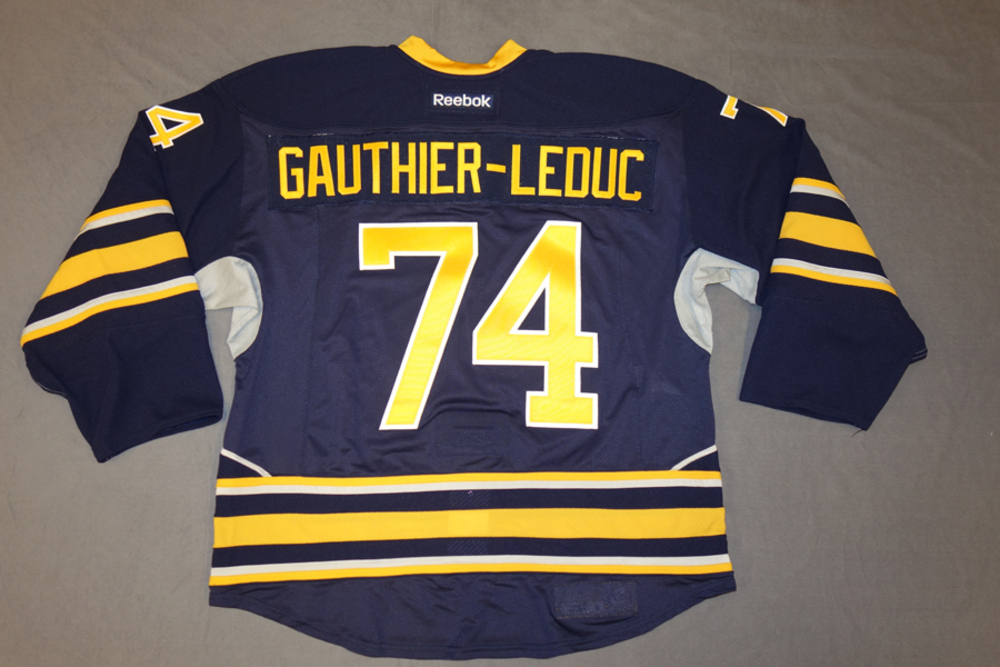 Jerome Leduc Team Issued Buffalo Sabres Home Jersey