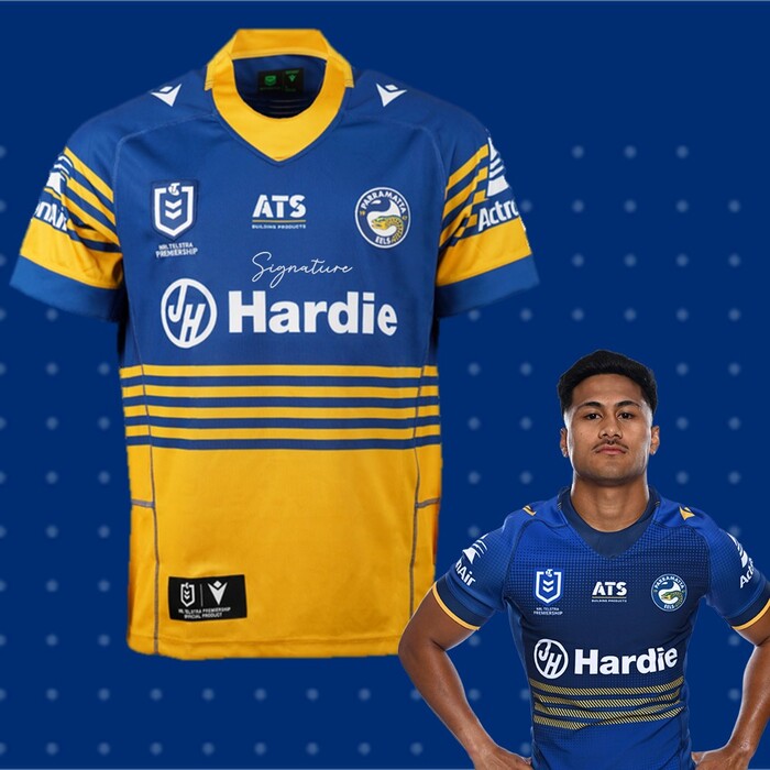 Joash Papalii #17 2025 Parramatta Eels Signed Heritage Jersey