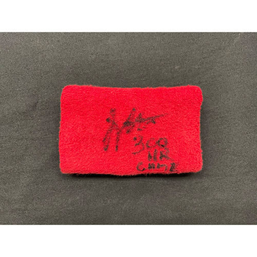 Joey Votto *Game-Used, Autographed & Inscribed* Wristband -- Worn By Joey Votto For 300th Career Home Run -- CHC vs. CIN on 04/30/2021