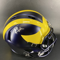 NFL - Michigan Roman Wilson Signed Replica Speed Helmet
