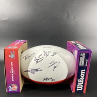 NFL - Chiefs Multi Sign Super Bowl 57 Panel Ball With 8 Signatures Inclu...