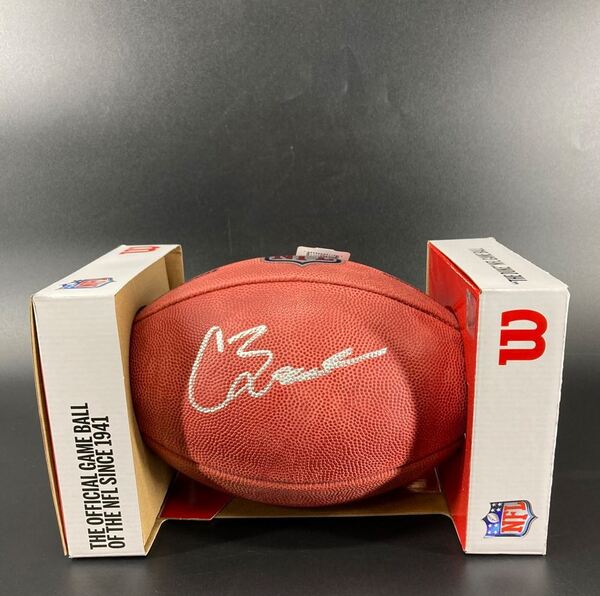 NFL - Panthers Chandler Zavala Signed Authentic Football