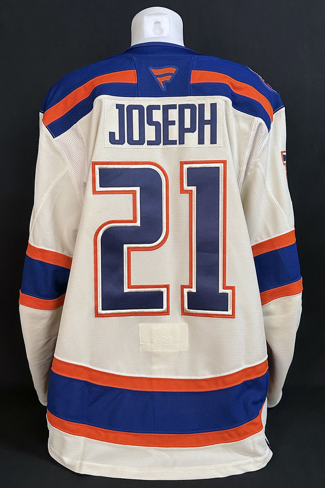 Mathieu Joseph #21 - 2026-27 Edmonton Oilers vs Anaheim Ducks Game Worn Alternate Cream Jersey From The Oilers 5-2 Win On October 7, 2026