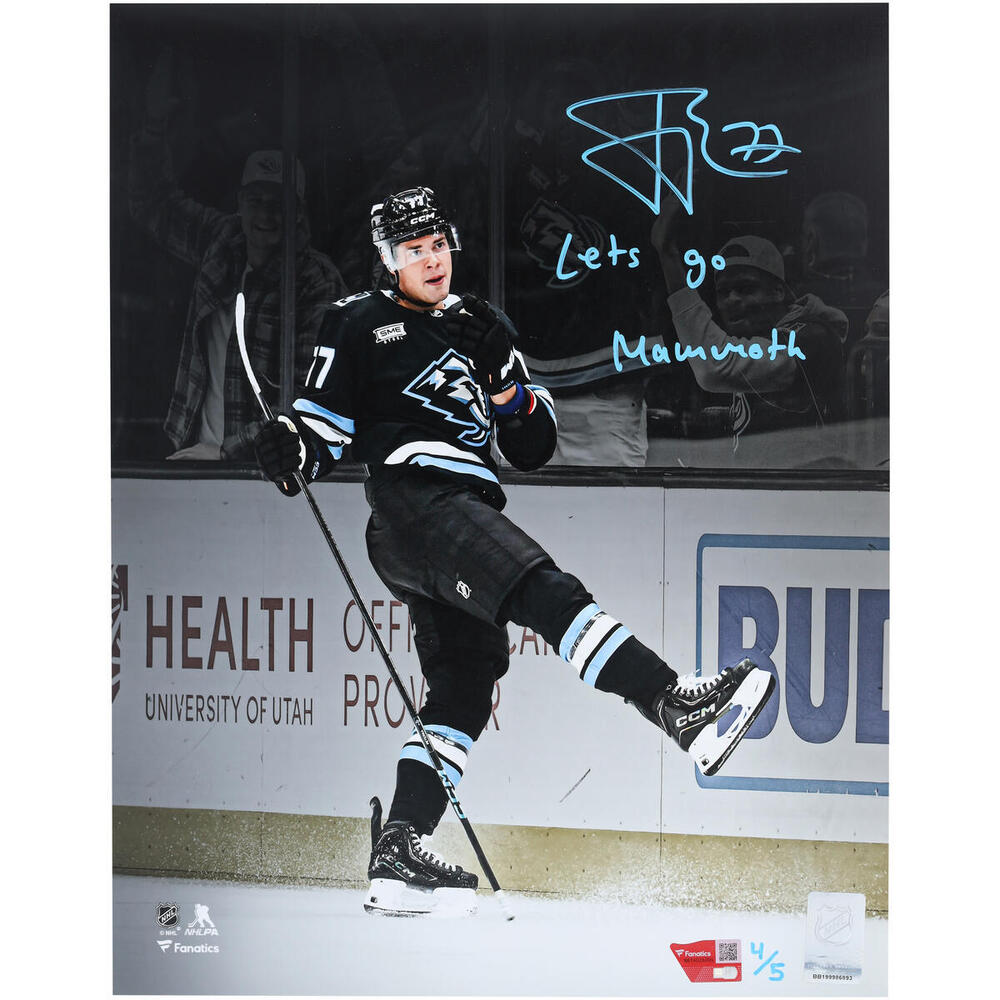JJ Peterka Utah Mammoth Autographed 11