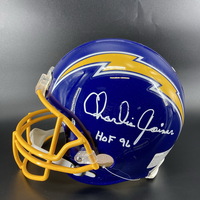 HOF - Chargers Charlie Joiner Signed Authentic Proline Helmet