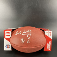 HOF - Oilers Earl Campbell Signed Authentic Football with 100 Seasons Lo...