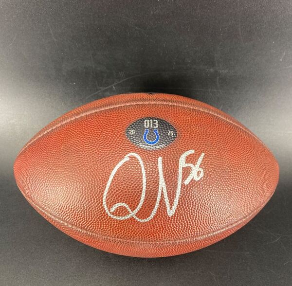 International Games - Colts Quenton Nelson Signed Game Used Football (20...