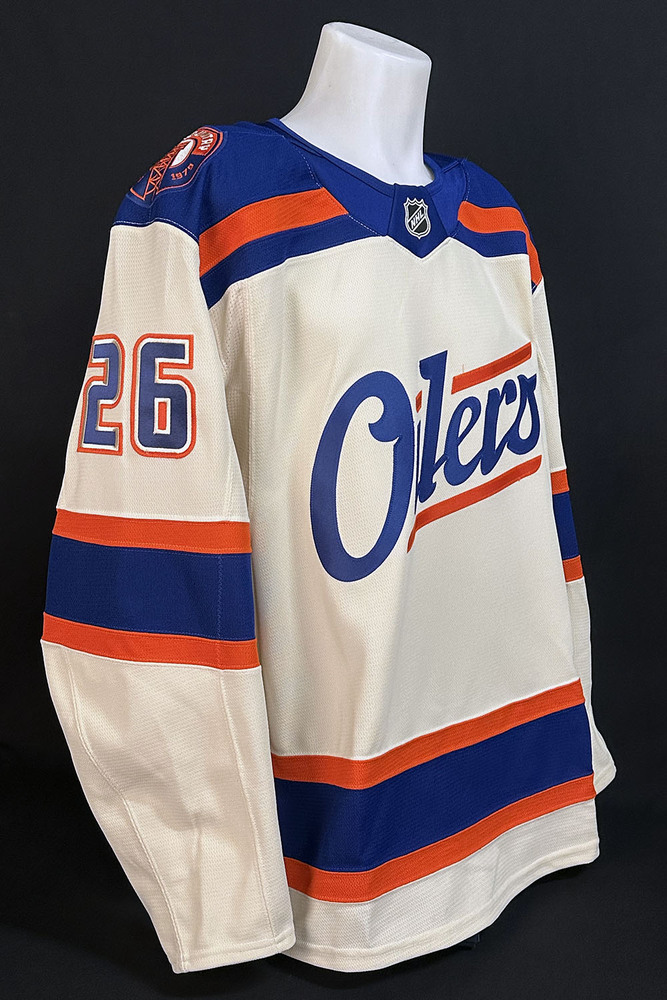 Alex Formenton #26 - 2026-27 Edmonton Oilers vs Anaheim Ducks Game Worn Alternate Cream Jersey From The Oilers 5-2 Win On October 7, 2026