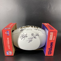 NFL - Chiefs Multi Sign Super Bowl LVIII Commemorative Panel Ball Signed...