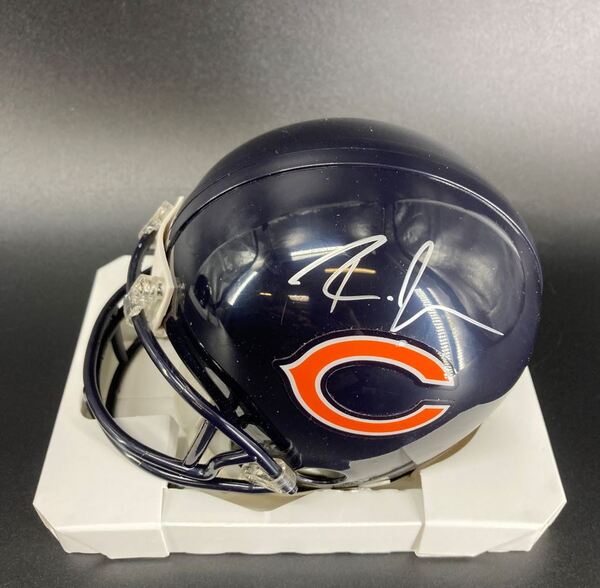 NFL - Bears Roschon Johnson signed mini helmet