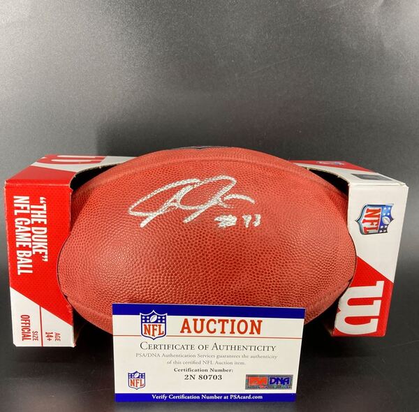 NFL - Lions Jonah Jackson Signed Authentic Football