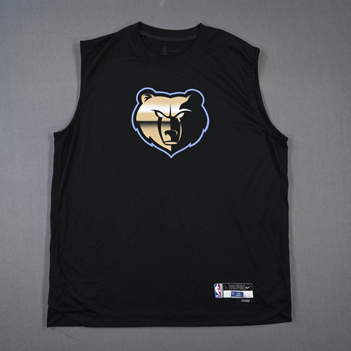 Image of Dillon Brooks - Memphis Grizzlies - Game-Issued City Edition Sleeveless Shooting Shirt - 2022-23 NBA Season
