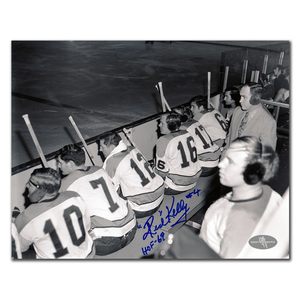 Red Kelly Pittsburgh Penguins HOF Coach Autographed 8X10