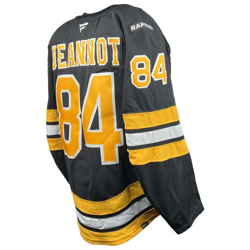 Photo of Game-Used 2025-2026 Season Home Hockey Jersey - Chara Jersey Retirement Night - Tanner Jeannot