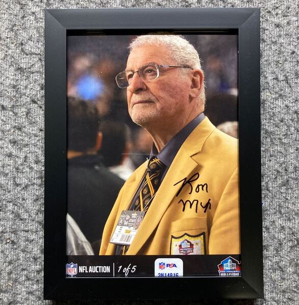 HOF - Chargers Ron Mix NFL Auction Exclusive Signed 5x7 Photo Individual...
