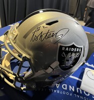 Ashton Jeanty signed Raiders Helmet - First NFL Auction official signed ...