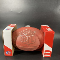 NFL - Broncos Justin Simmons Signed Authentic Football with Pro Bowl Logo
