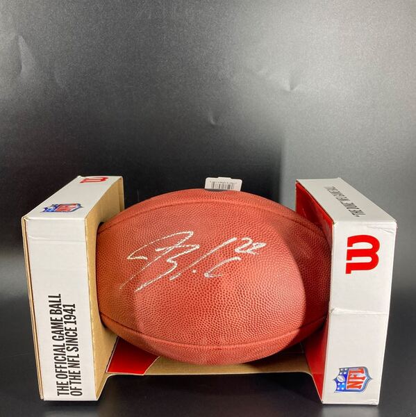 NFL - Rams Blake Corrum Signed Authentic Football With Rams Logo