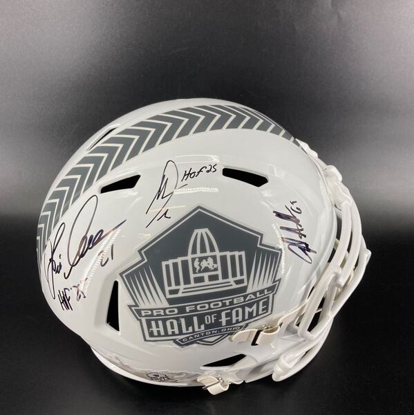 HOF - Multi Sign HOF Replica STS Helmet Signed By 2025 Inductees Eric Al...