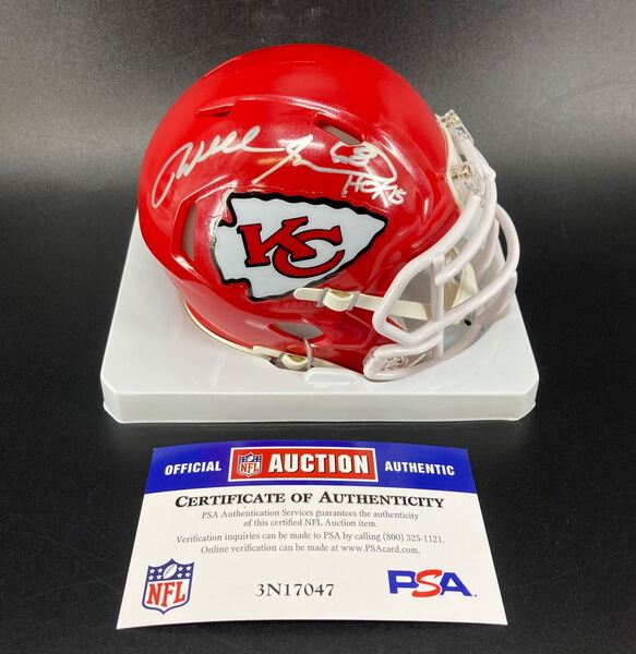 HOF - Chiefs Will Shields Signed Mini Helmet