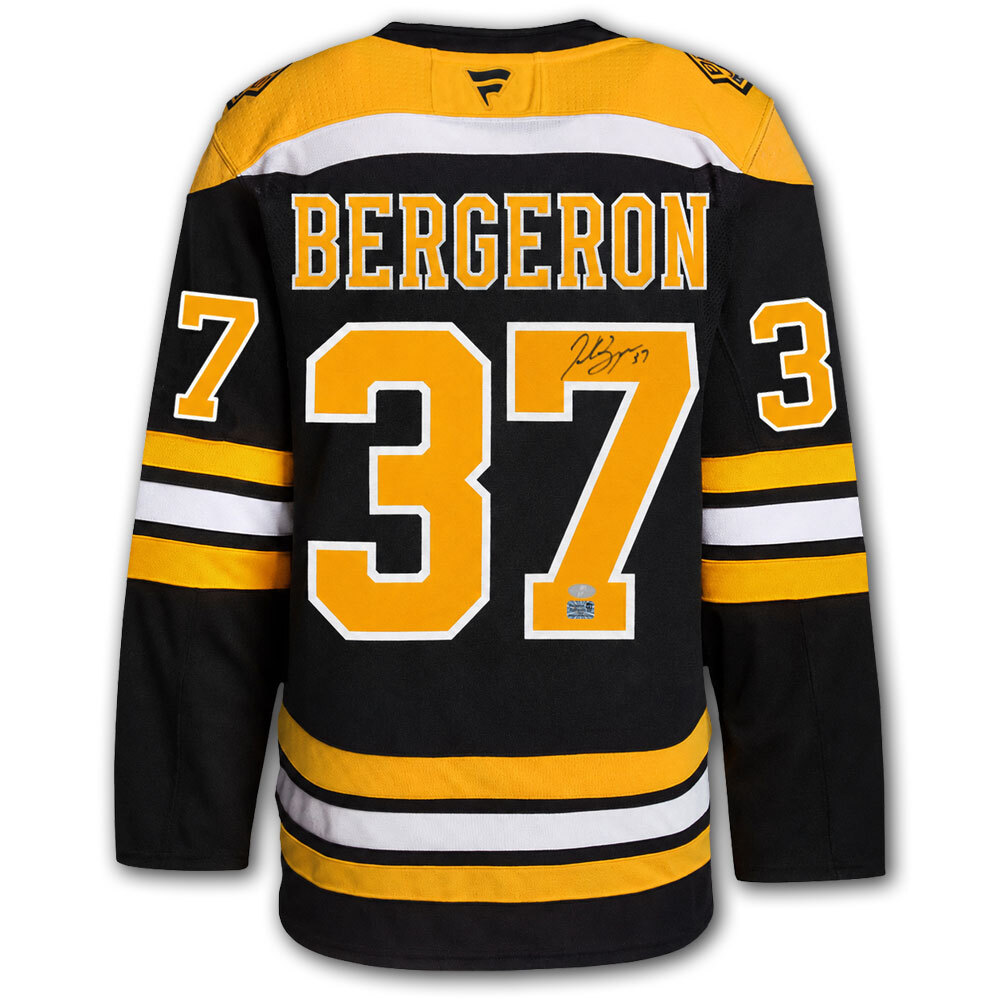 Patrice Bergeron Autographed Boston Bruins Fanatics Premium Jersey