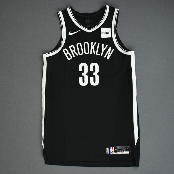 Nicolas Claxton Brooklyn Nets GameWorn Icon Edition Rookie Debut
