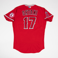 2022 Shohei Ohtani Game Used Red Jersey - 6 Games + 6th Career