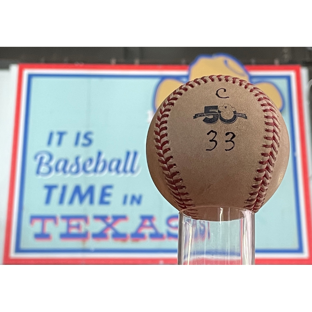 Covertly Marked Baseball Prepared for Aaron Judge plate appearances