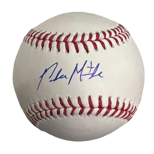 Photo of Parker Messick Autographed Baseball - Guardians Team Prospect #12