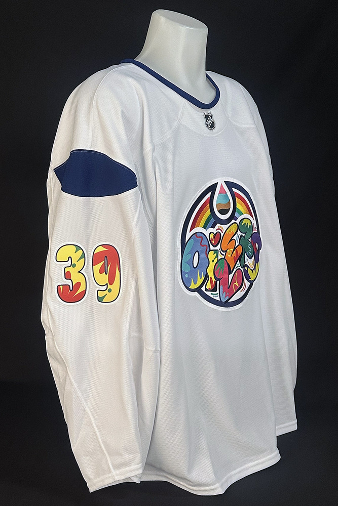 Connor Ingram #39 - Autographed 2025-26 Edmonton Oilers Celebrating Pride Night Ltd Edition Fanatics Practice Jersey (Autographed Only / Not Worn)