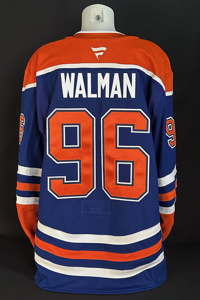 Jake Walman #96 - 2025 Stanley Cup Final Edmonton Oilers Game-Worn Royal Set #2 Jersey - Worn For Game #5 vs Florida Panthers