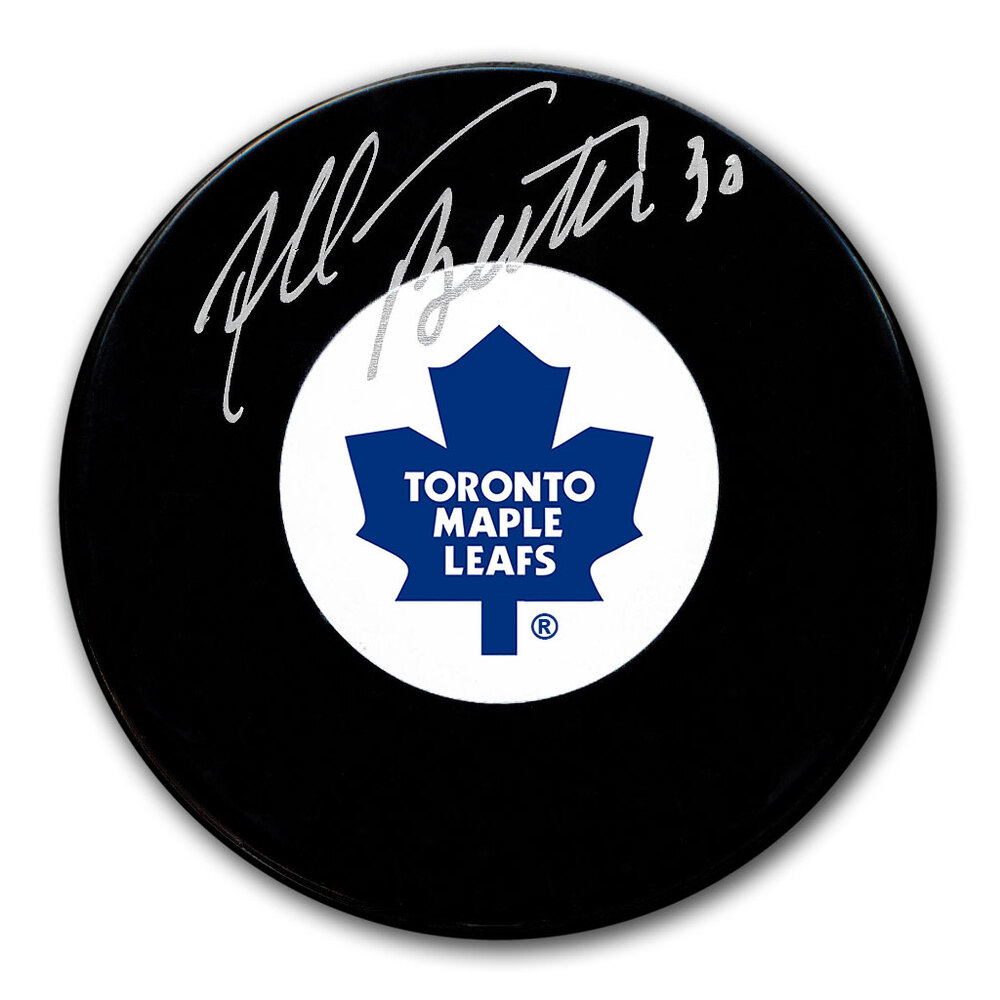 Allan Bester Autographed Toronto Maple Leafs Hockey Puck