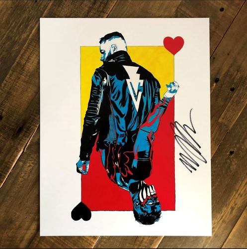 Finn Bálor SIGNED 11 x 14 Rob Schamberger Print
