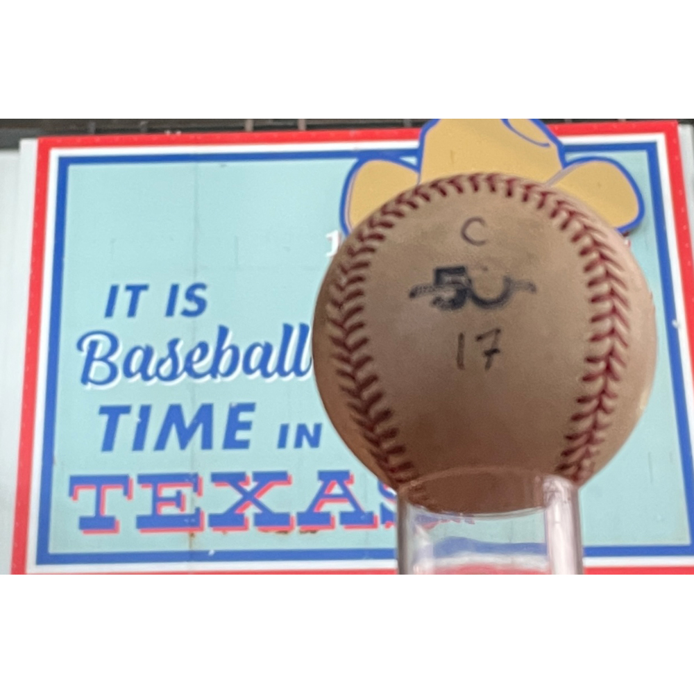 Covertly Marked Baseball Prepared for Aaron Judge plate appearances