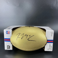 NFL - Eagles Kyle McCord Signed Gold Composite Football