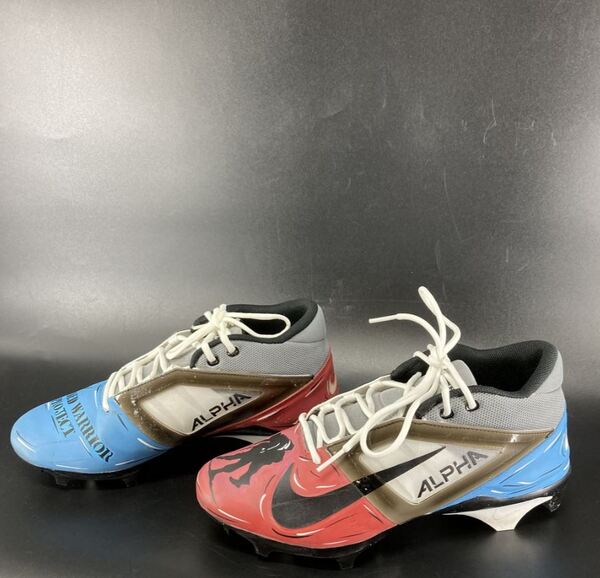 MCMC - Saints Jack Stoll Game Worn Custom Cleats 2025 Season 12 Size - P...