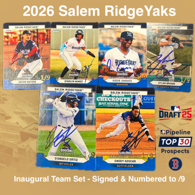 Photo of 2026 Salem RidgeYaks Inaugural Team Set - Signed & Numbered to /9