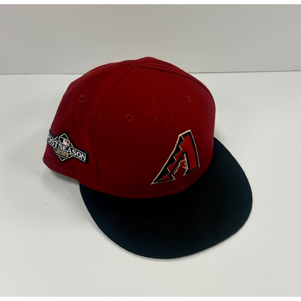2023 Team Issued Red/Black Diamondbacks Postseason Cap - Alek