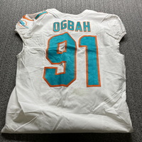 International Games - Dolphins Emmanuel Ogbah Game Worn Jersey (11/05/23...