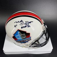 HOF - Cowboys Mel Renfro Signed HOF Mini Helmet with HOF 96 Inscription